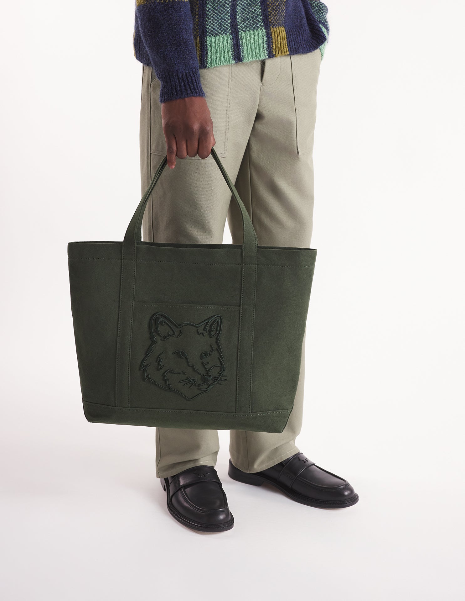 FOX HEAD LARGE TOTE