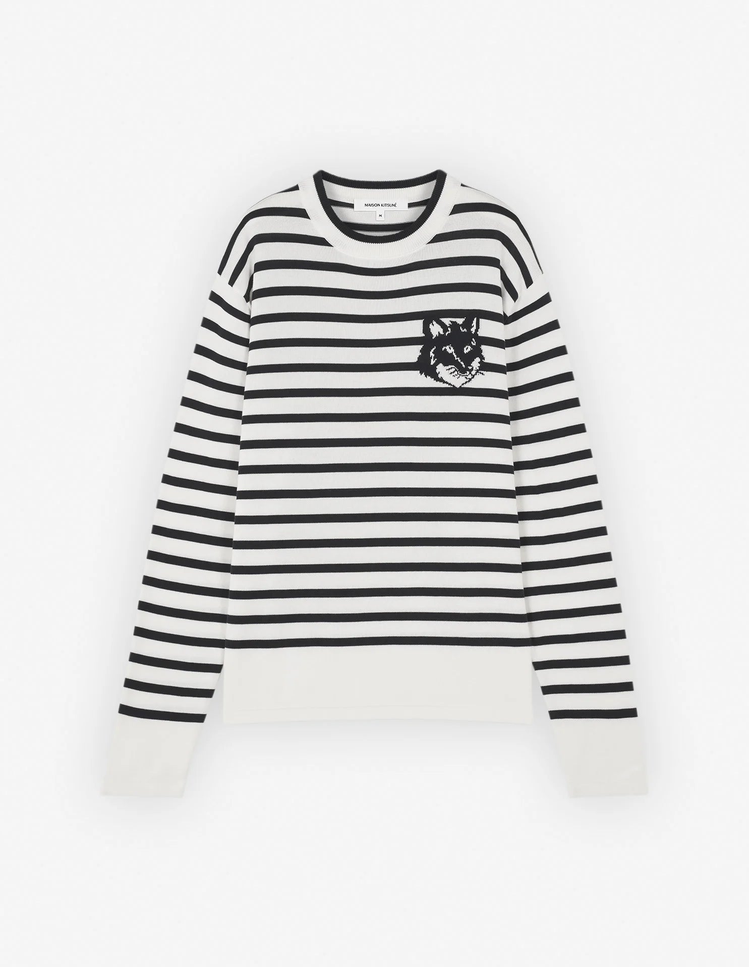 FOX HEAD INTARSIA COMFORT STRIPED JUMPER