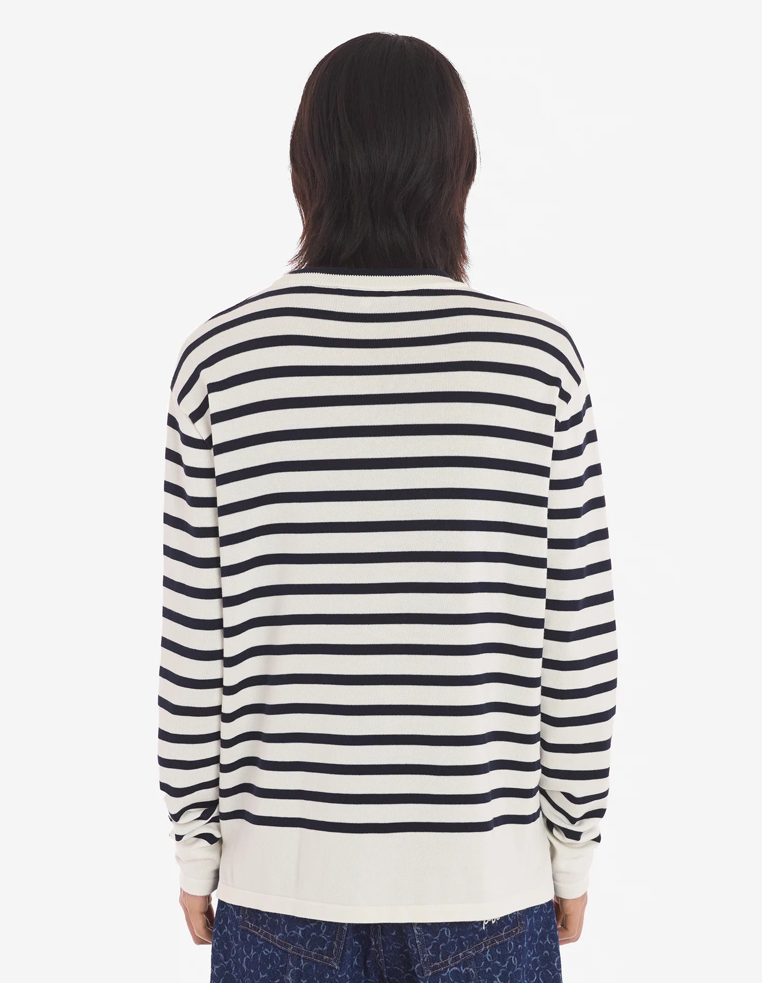 FOX HEAD INTARSIA COMFORT STRIPED JUMPER