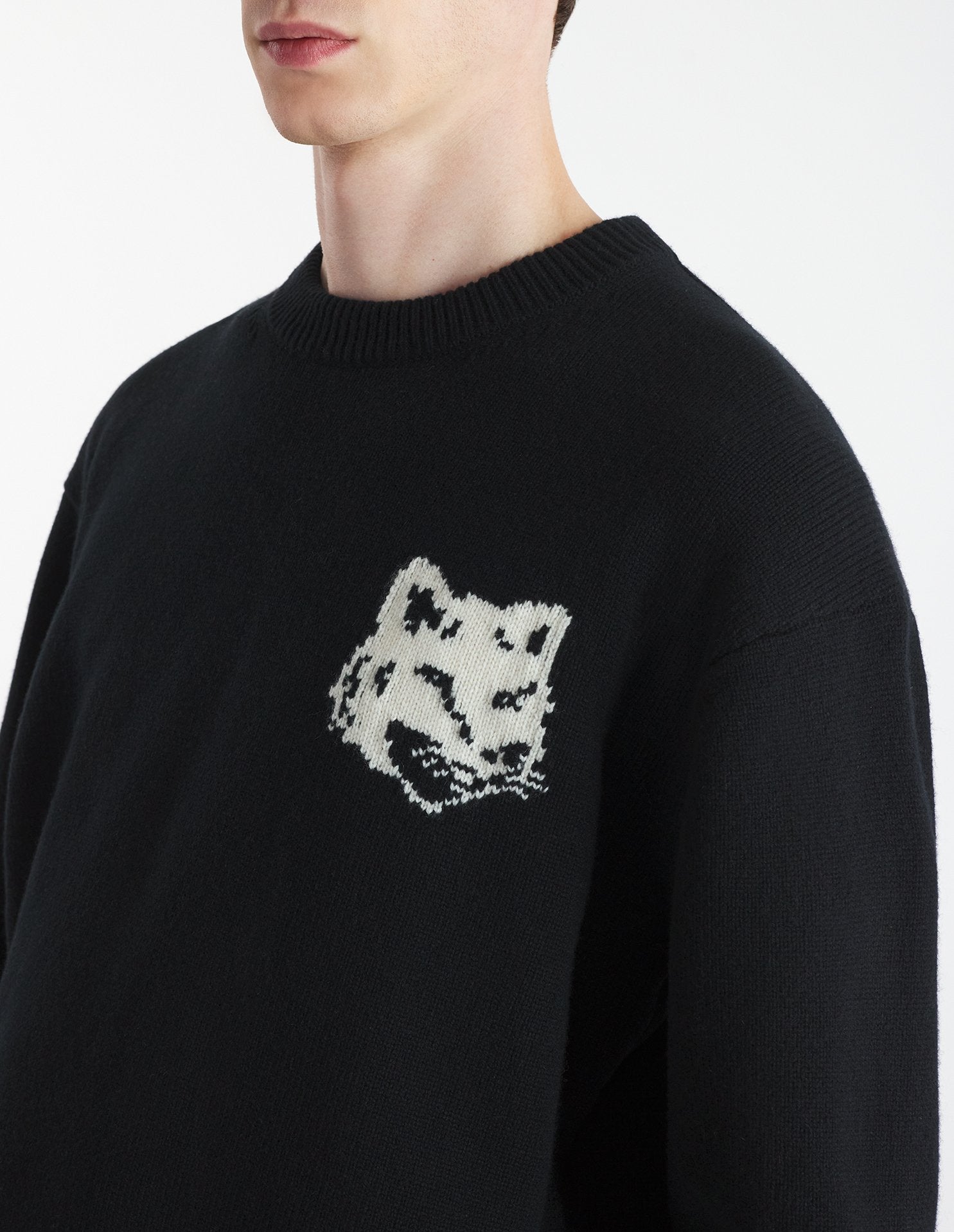 FOX HEAD INTARSIA COMFORT JUMPER