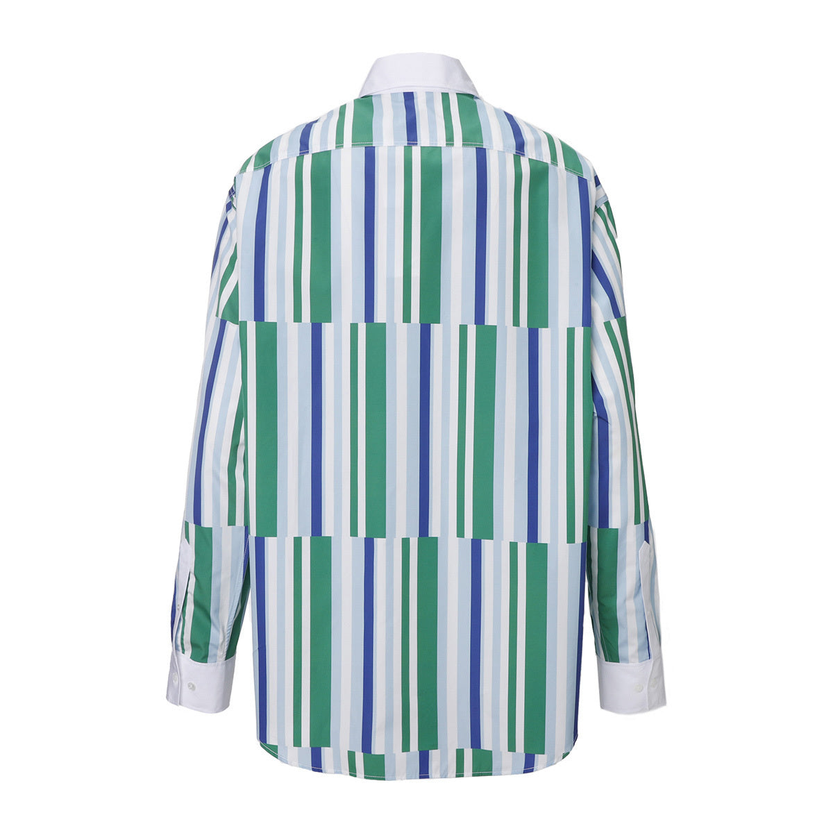 Relaxed Straggered Stripes Shirt