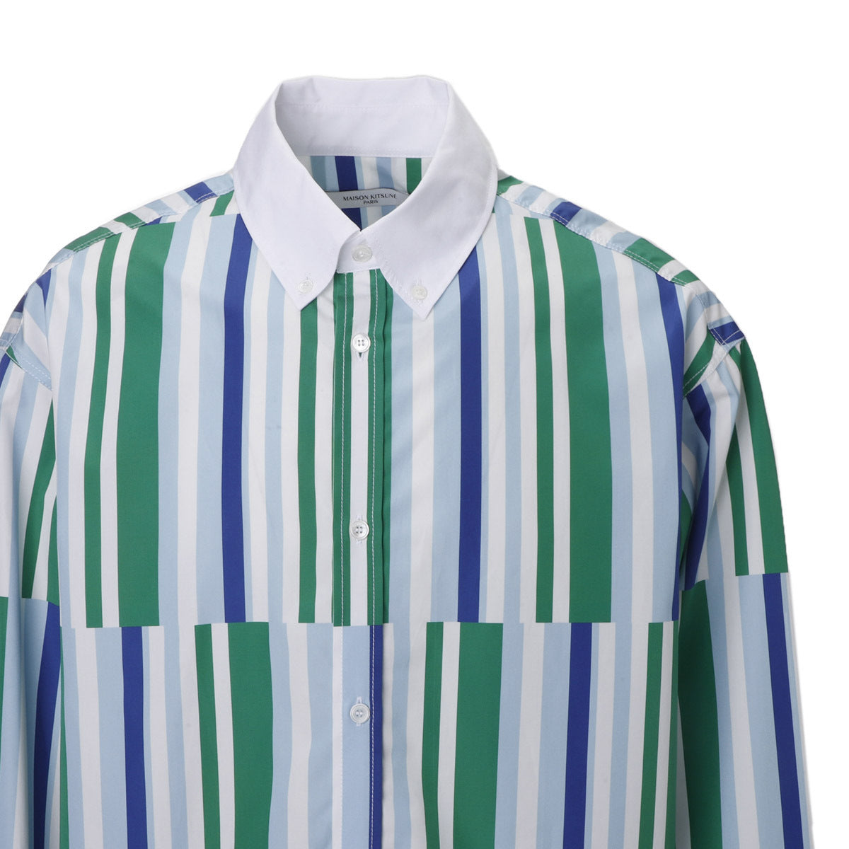 Relaxed Straggered Stripes Shirt