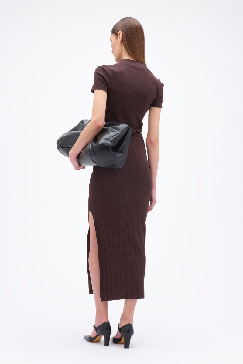 Midi Skirt Dark Brown