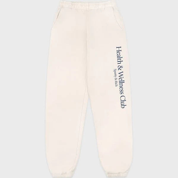 H&W Crest Sweatpant - Cream