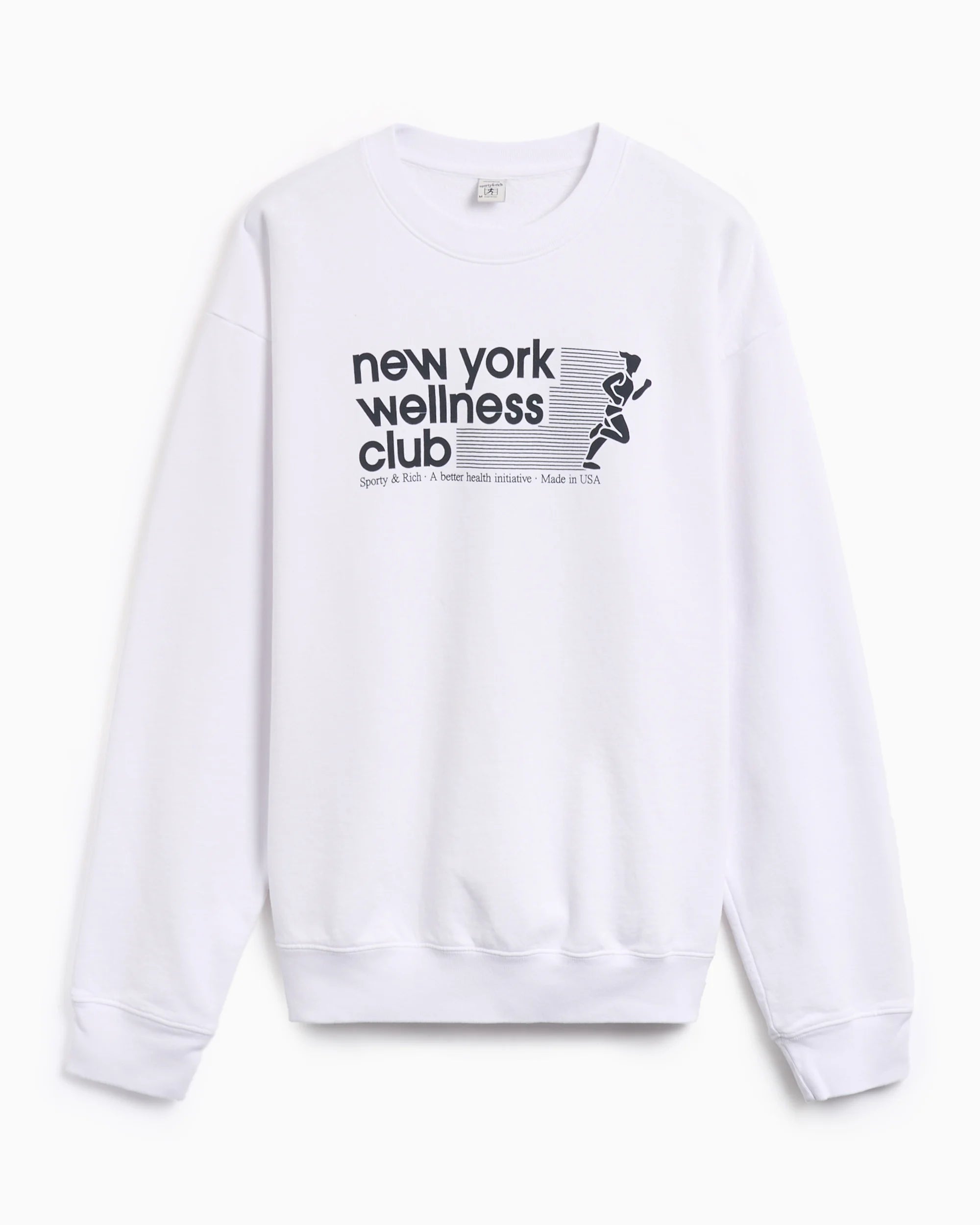 USA Wellness Club Crewneck - White/Navy