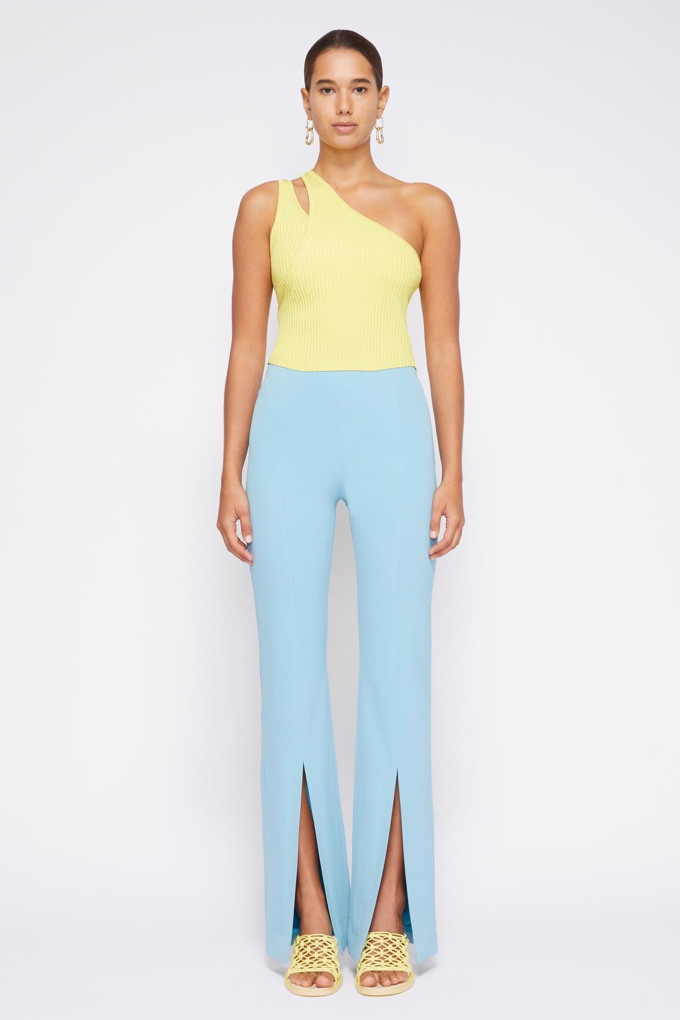 Chase Technical Cocktail Crepe Slit Front Pant