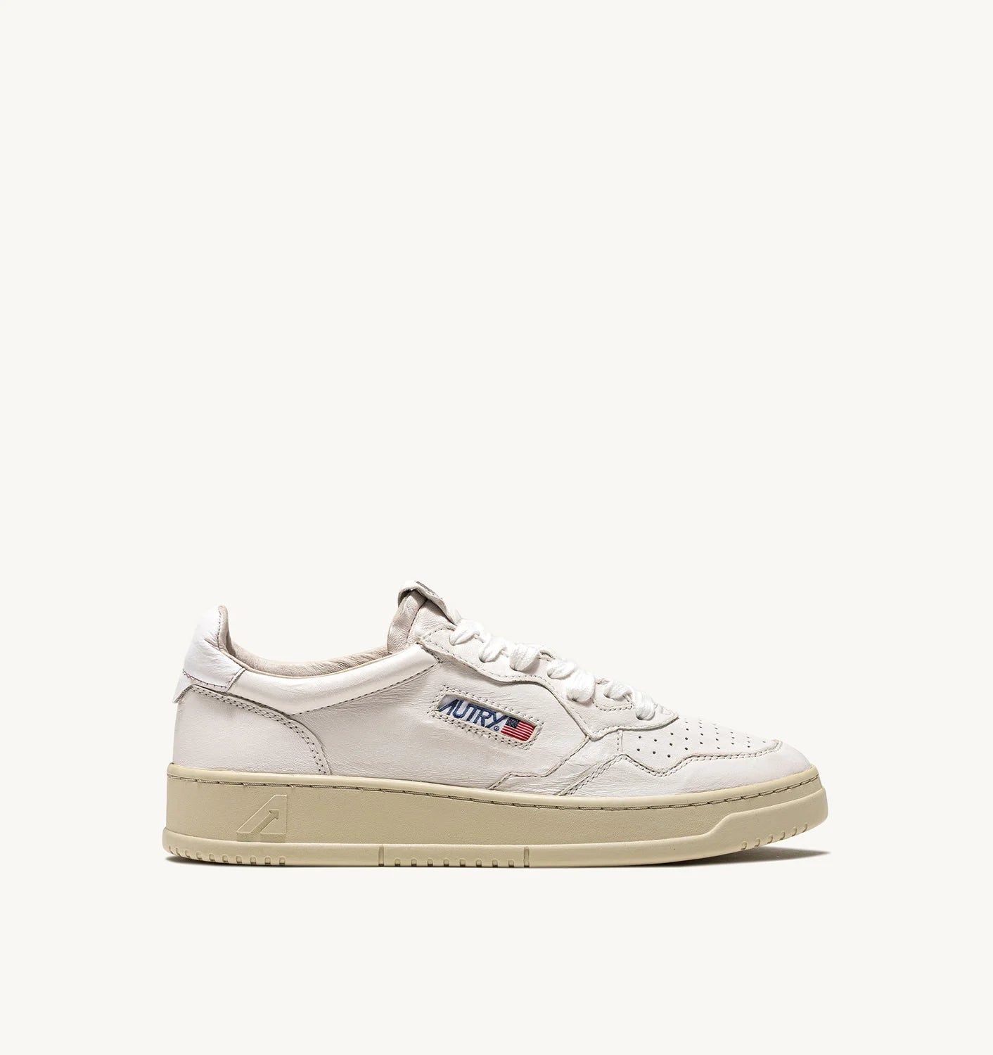 Medalist Low Sneakers In Soft Goatskin Color White
