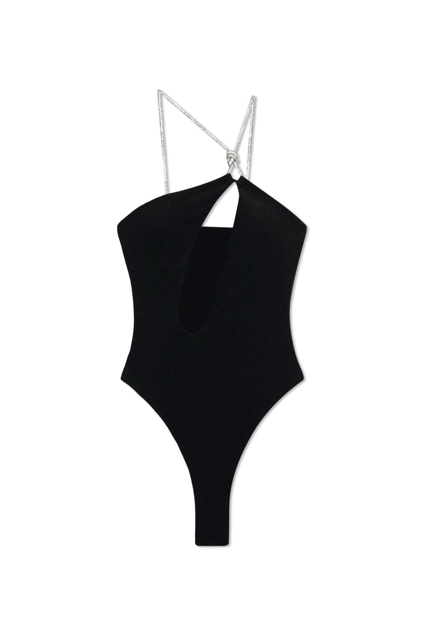 Saint Diamante Swimwear One Shoulder Cut Out Swimsuit